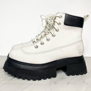 Timberland Sky White Black Chunky Lace Up Boot 9